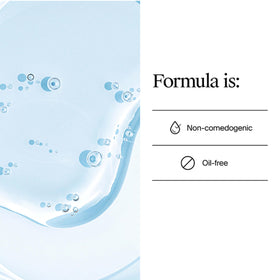 Neutrogena bottle with moisture droplets highlighting hydration boost