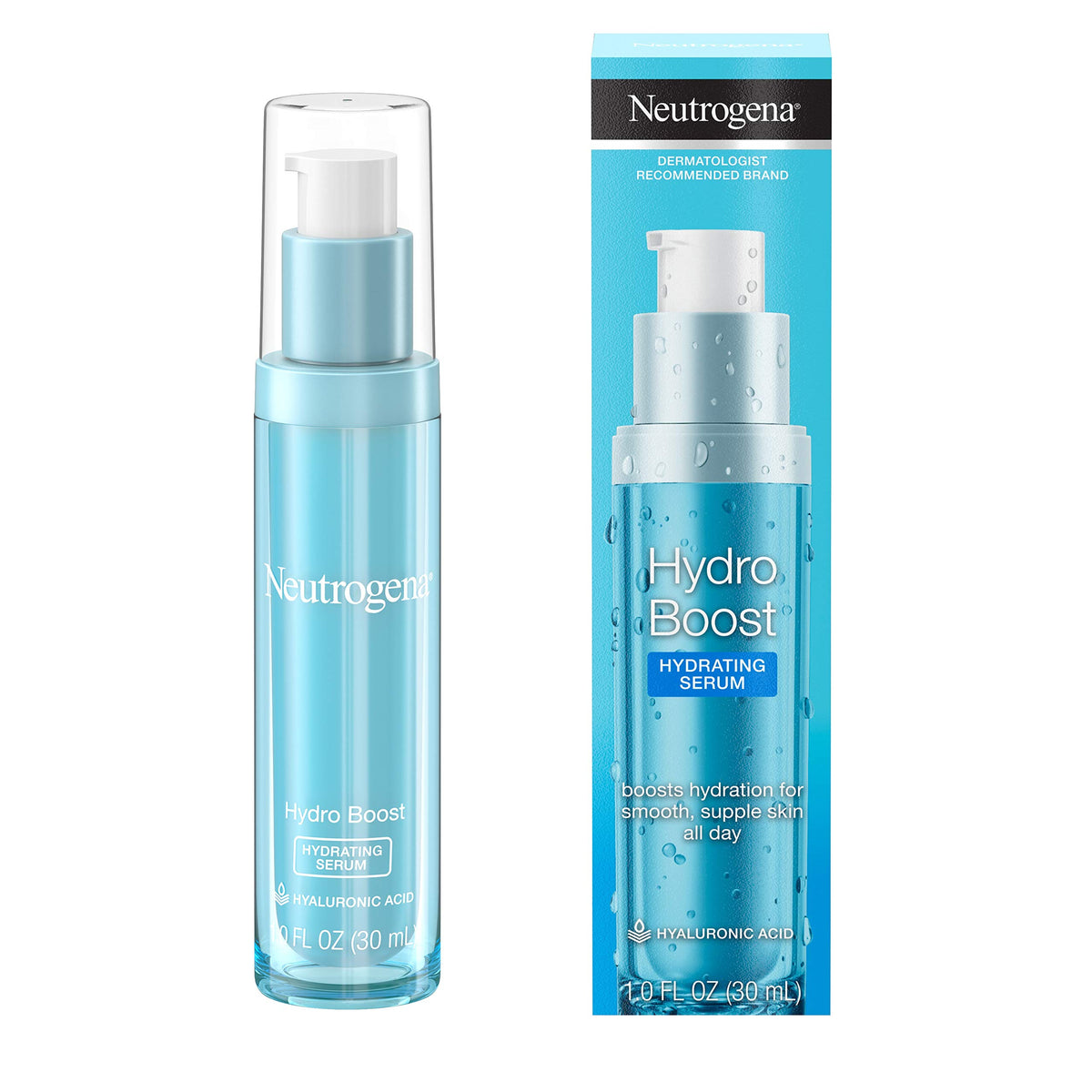 Neutrogena front bottle view showing packaging and easy hydration