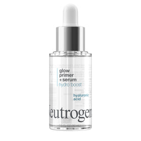 Neutrogena front packaging bottle showing product and glowing finish benefit