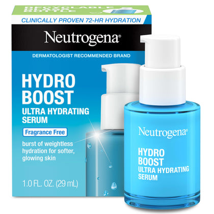 Neutrogena front packaging showing bottle and branding for recognizable hydration