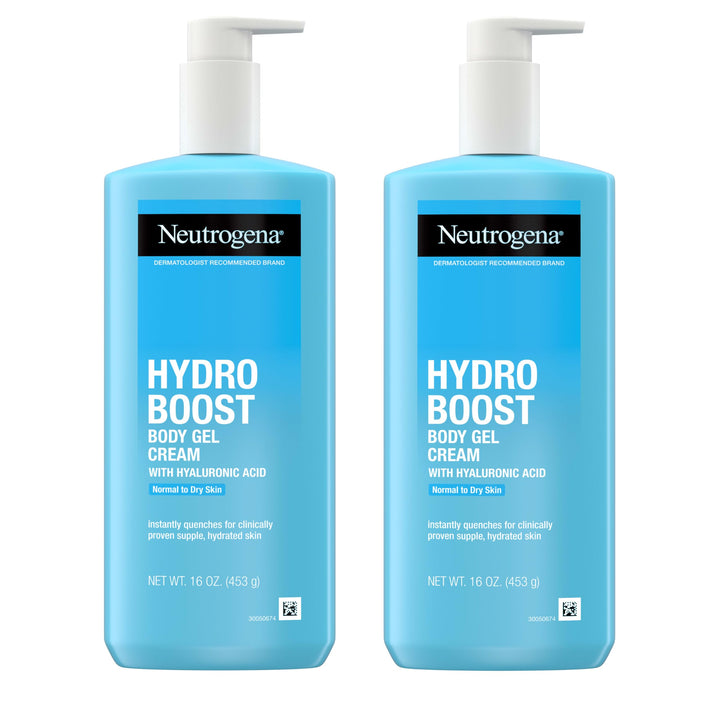 Neutrogena Hydro Boost front packaging showing 16 oz bottle and benefits
