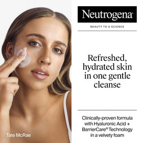 Neutrogena gel texture demonstrating lightweight, hydrating feel