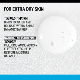 Neutrogena glass bottle close-up highlighting the recyclable design and purity