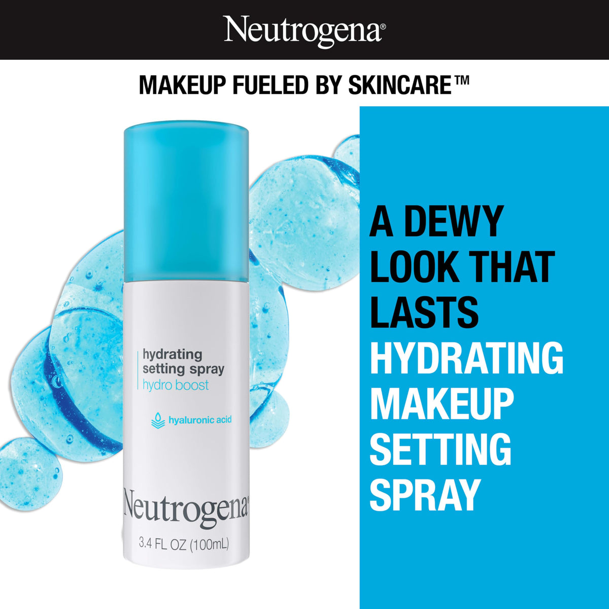 Neutrogena bottle on bathroom vanity implying daily routine