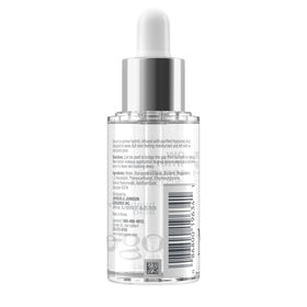 Neutrogena ingredient label showing purified hyaluronic acid and hydration benefit