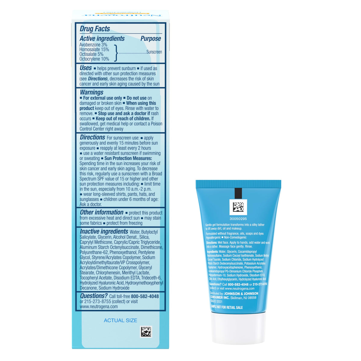 Neutrogena on bathroom vanity in morning routine conveying easy daily use