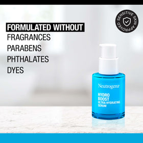 Neutrogena serum texture droplet demonstrating lightweight, fast-absorbing hydration