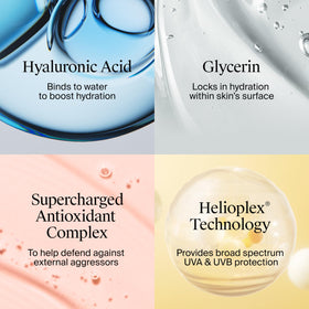 Neutrogena layered under foundation to show compatibility with makeup