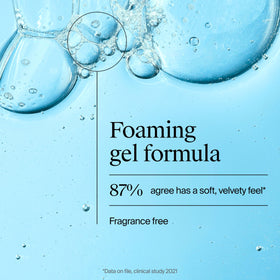 Neutrogena in-use rinsing scene showing gentle cleansing action
