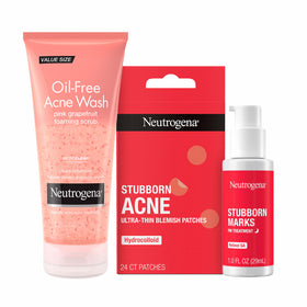 Neutrogena in-bathroom lifestyle shot showing daily routine benefit