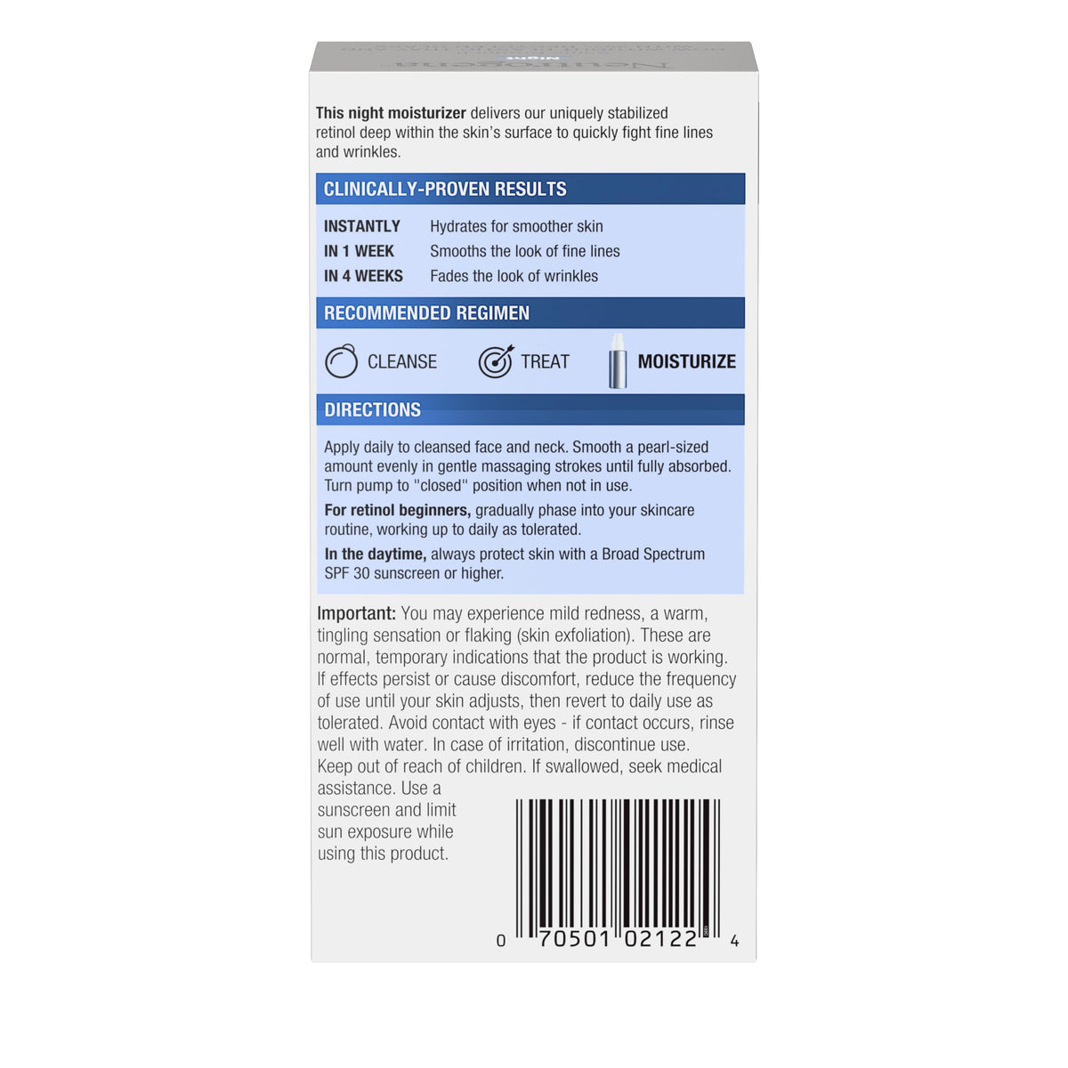 Neutrogena label close-up highlighting active ingredients and paraben-free benefit