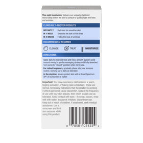 Neutrogena label close-up highlighting active ingredients and paraben-free benefit