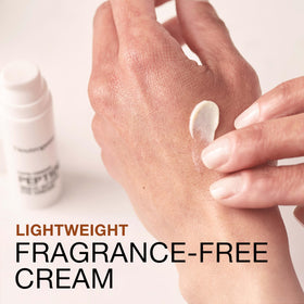 Neutrogena label showing peptide blend and dermatologist-tested claims