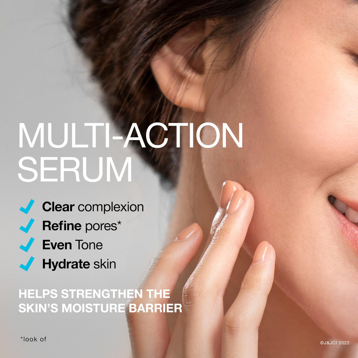 Neutrogena label close-up showing active ingredients and clarity benefit