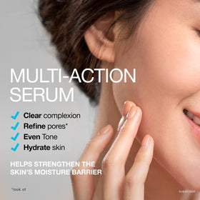 Neutrogena label close-up showing active ingredients and clarity benefit