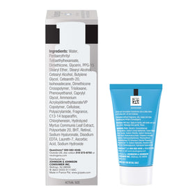 Neutrogena lifestyle bathroom scene, suggests simple nightly anti-aging routine benefit