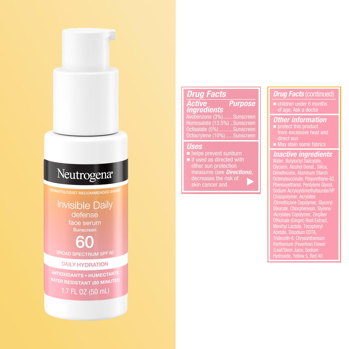 Neutrogena layered under makeup to show smooth base and radiance benefit