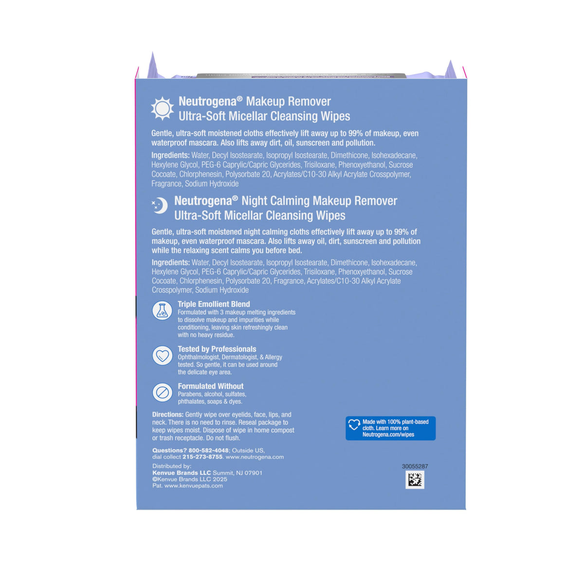 Neutrogena night calming wipe on bathroom vanity creating relaxed nightly ritual