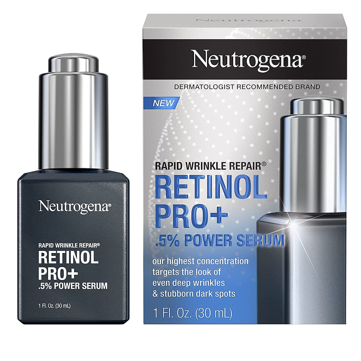 Neutrogena products on nightstand portraying overnight repair routine benefit
