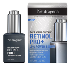 Neutrogena products on nightstand portraying overnight repair routine benefit