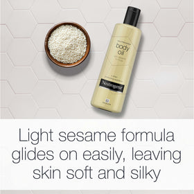 neutrogena oil texture drop on skin showing lightweight absorption