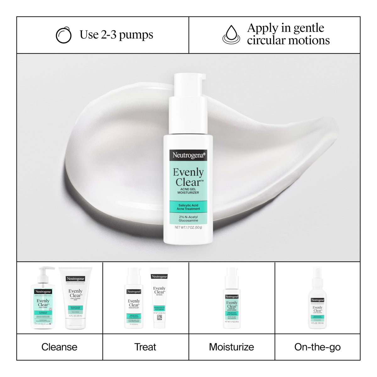neutrogena open cap displaying product consistency and quick application benefit