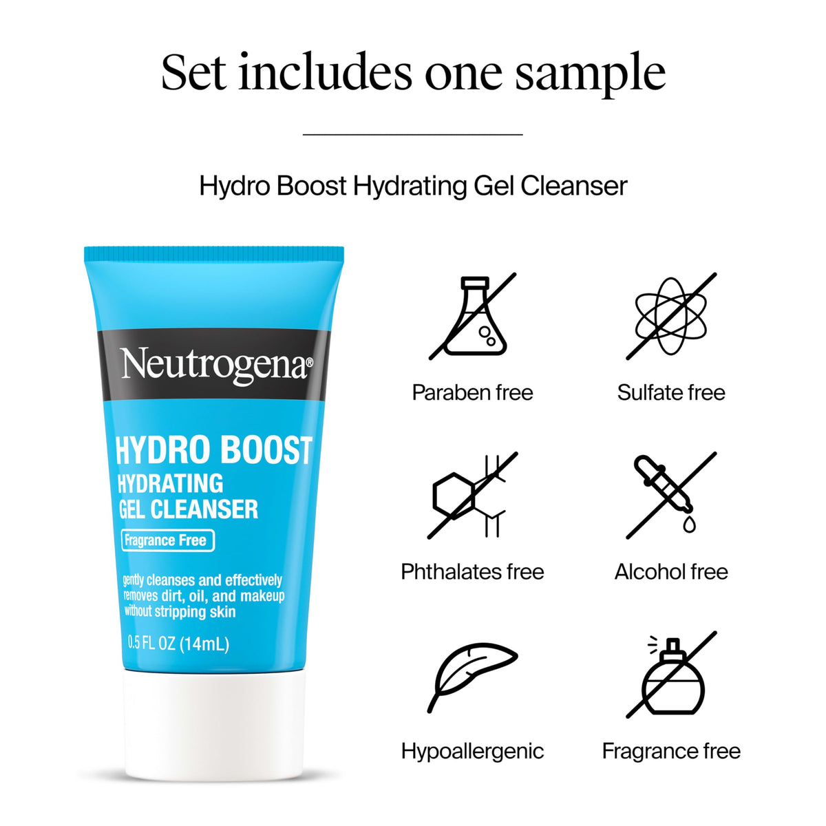 Neutrogena jar label detail close-up, benefits clear usage and ingredient info