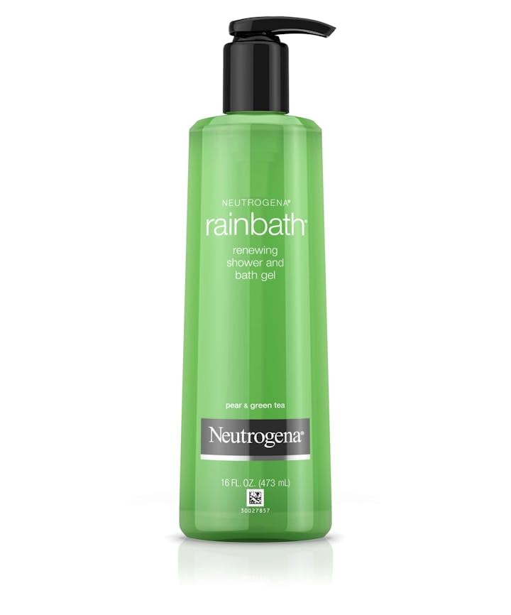 Neutrogena front packaging showing pear and green tea scent, easy identification benefit