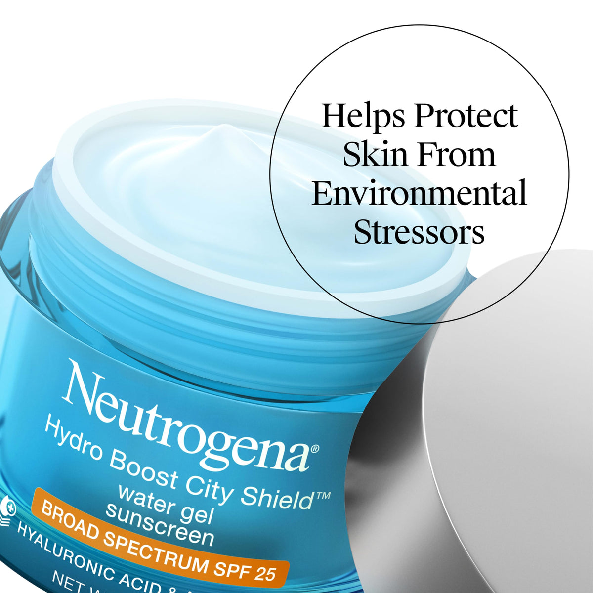Neutrogena tube cap and label detail showing SPF 25 protection and product information