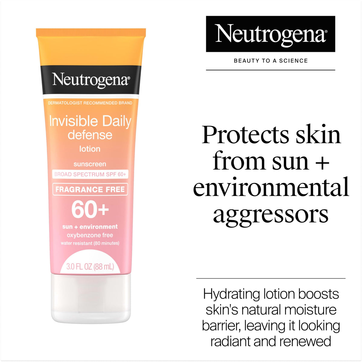 Neutrogena pump dispensing quick-dry texture demonstrating smooth spread