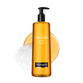 Neutrogena Rainbath front label showing size and packaging benefit: easy identification