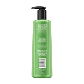 Neutrogena label close-up highlighting pear and green tea fragrance information benefit