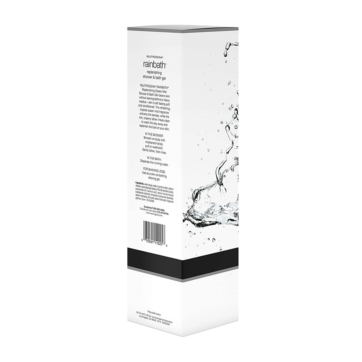 Neutrogena being applied for shaving in shower to improve glide