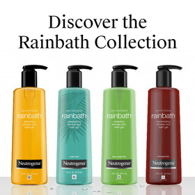 Neutrogena Rainbath used while shaving legs demonstrating smooth glide benefit