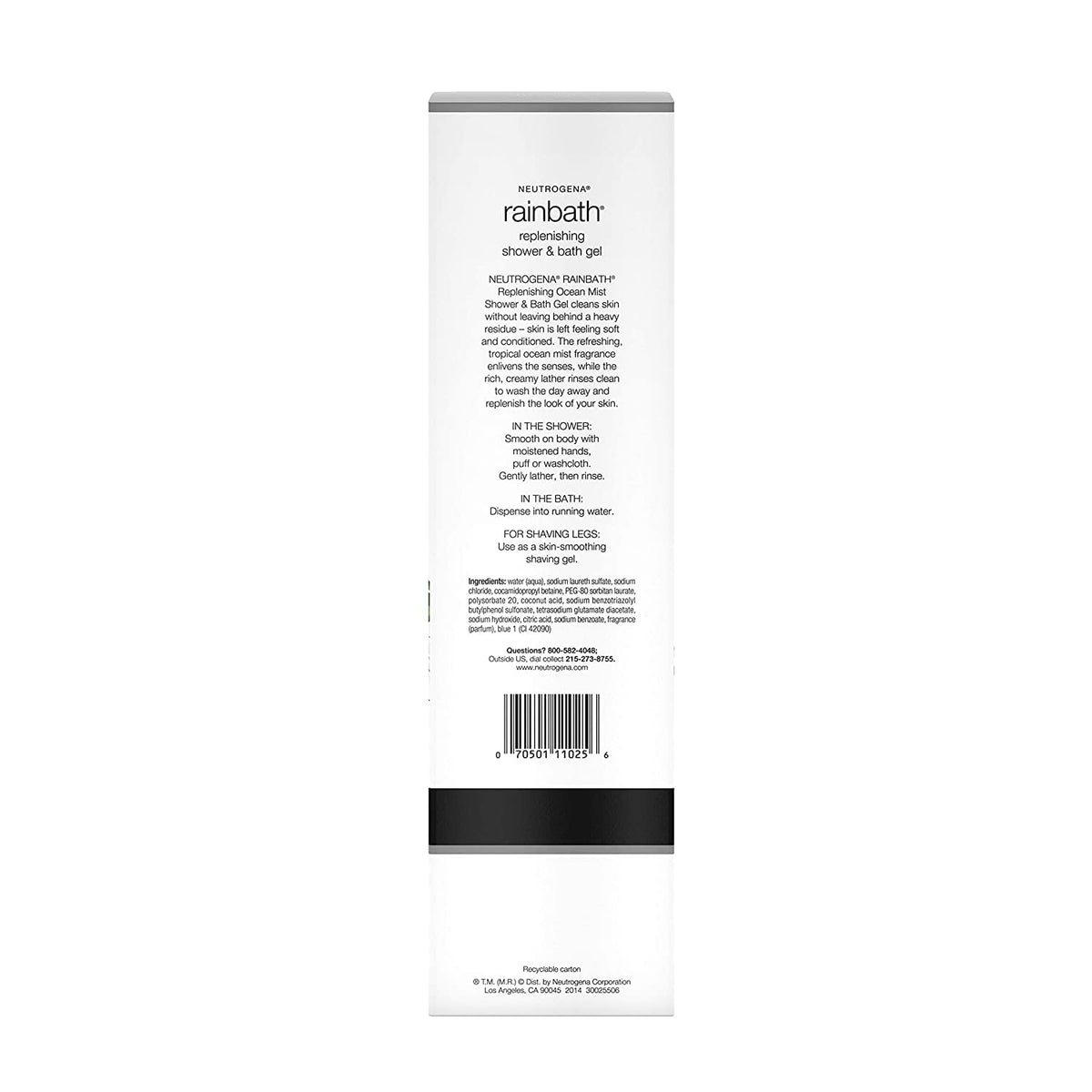 Neutrogena bottle held in hand to show 32 fl oz scale