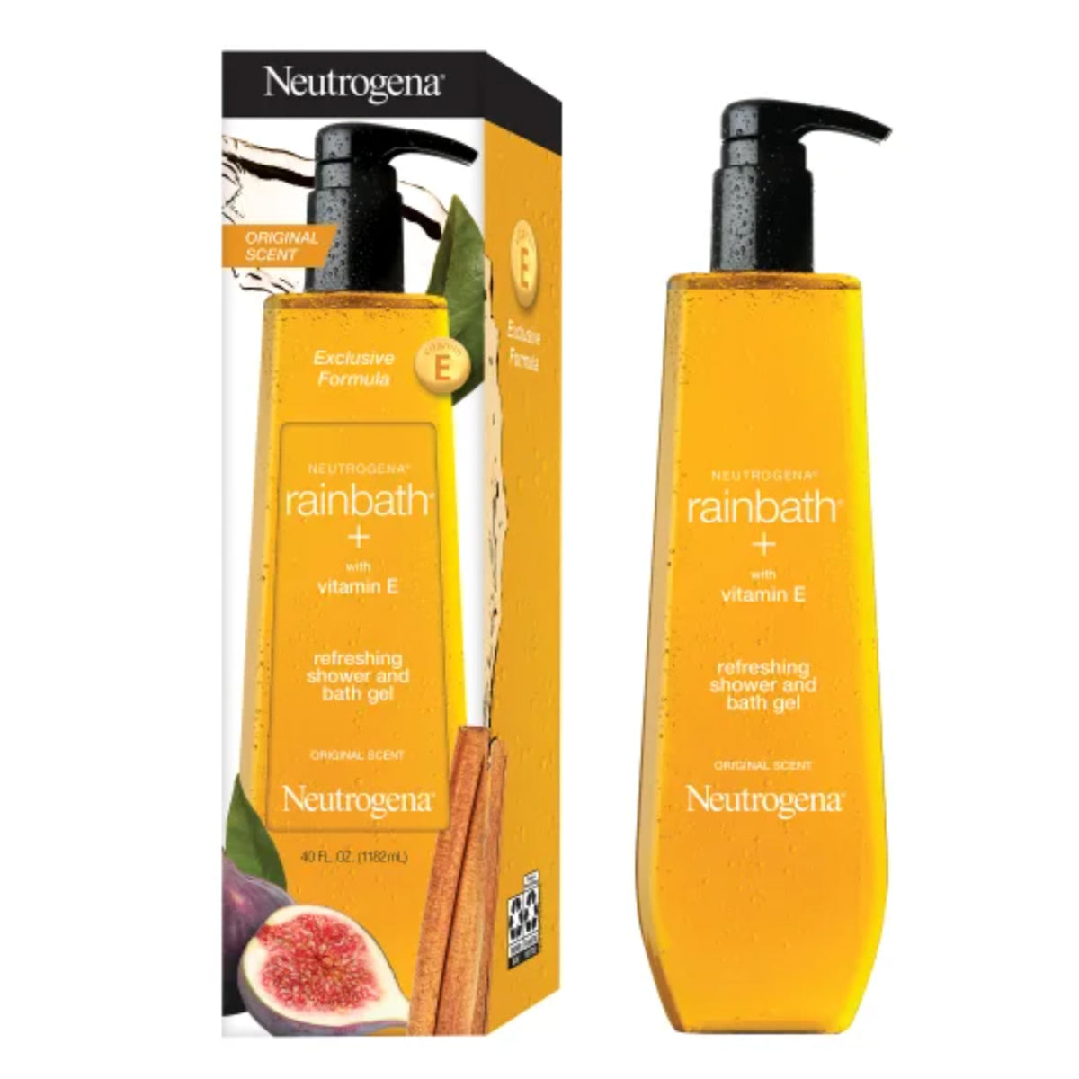 Neutrogena Rainbath gel texture close-up illustrating creamy lather