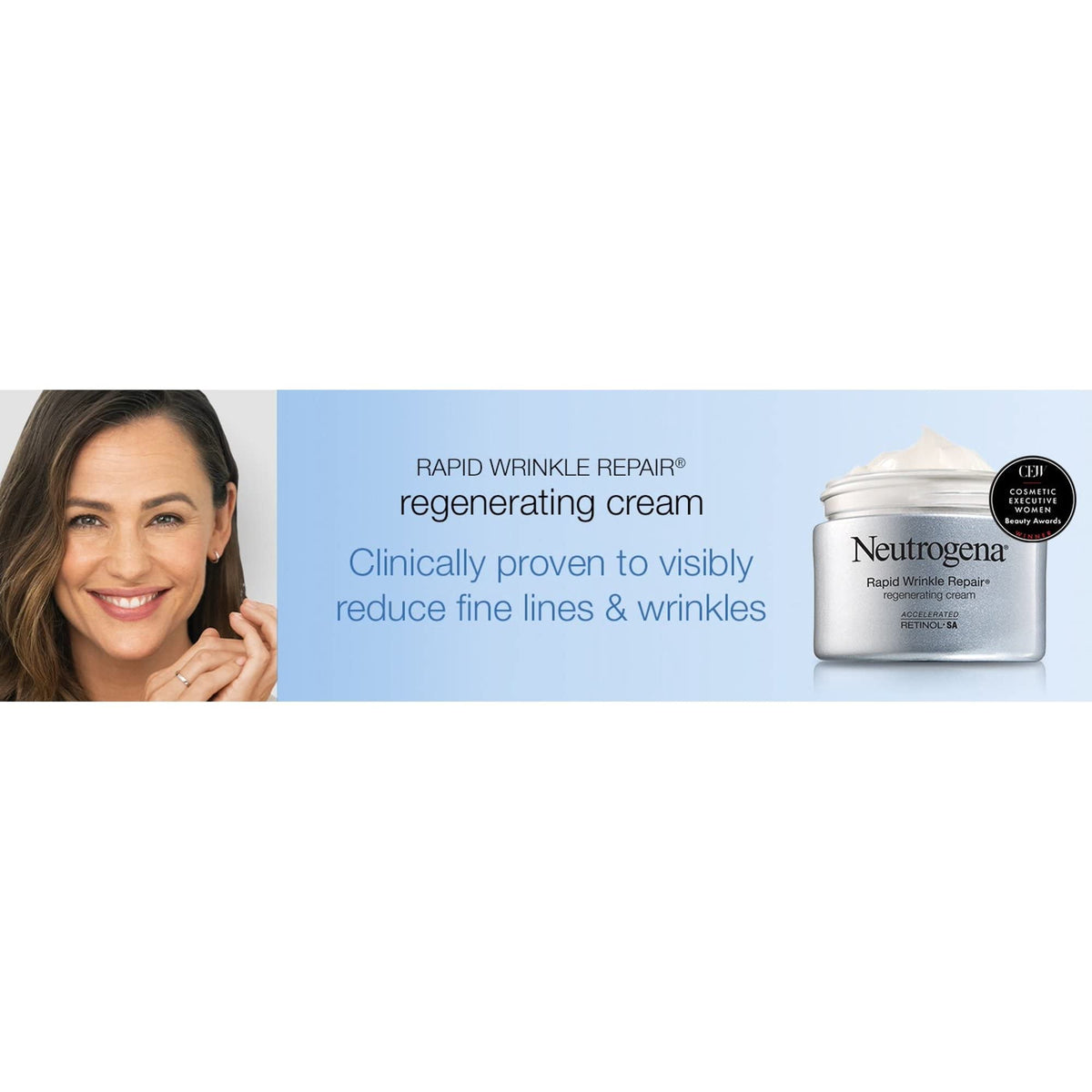 Neutrogena jar held in hand to show product scale and daily-use convenience
