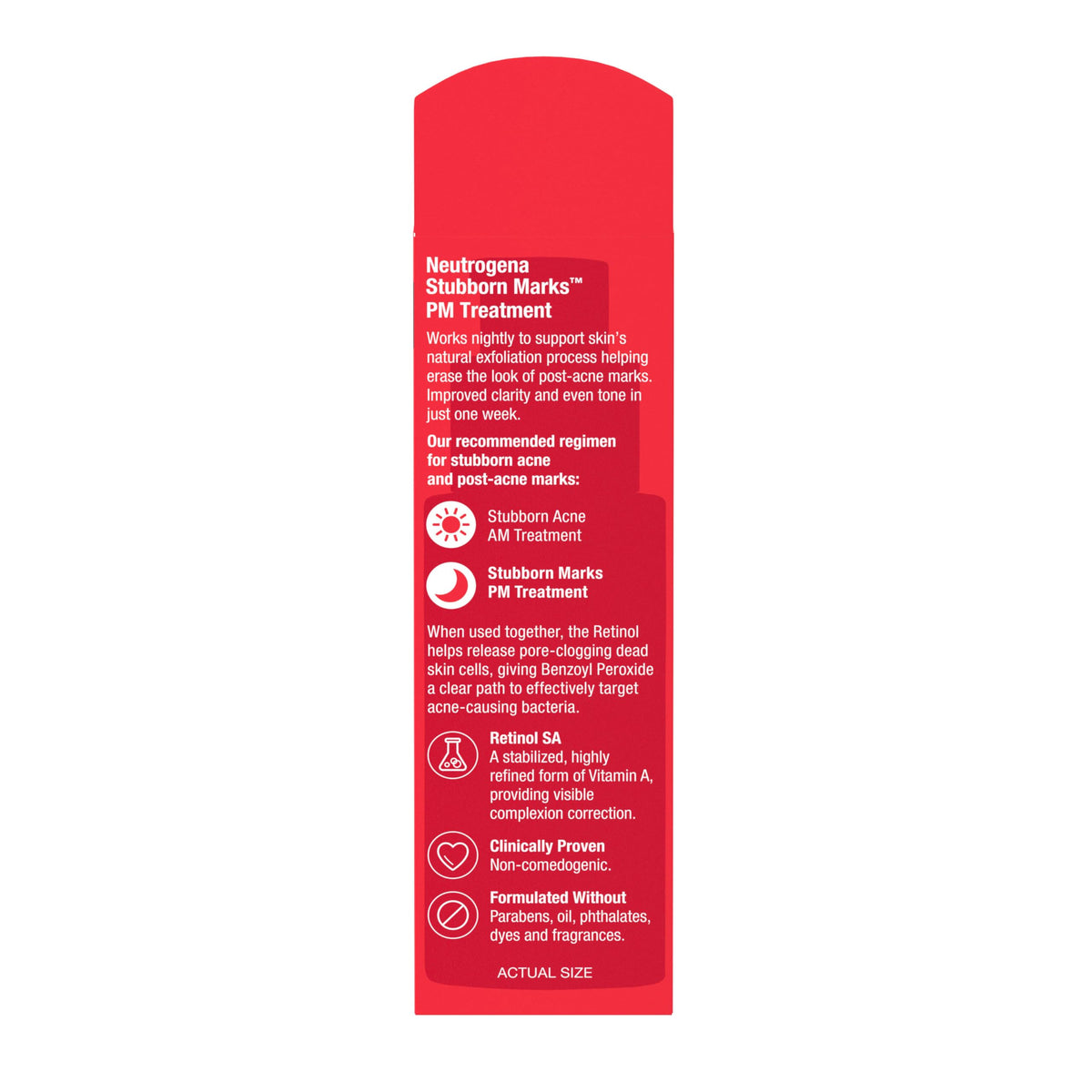 Neutrogena retinol SA displayed in a bathroom nighttime routine setting for easy use