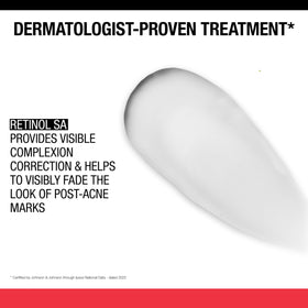 Neutrogena retinol SA pump dispensing product for controlled nighttime dosing