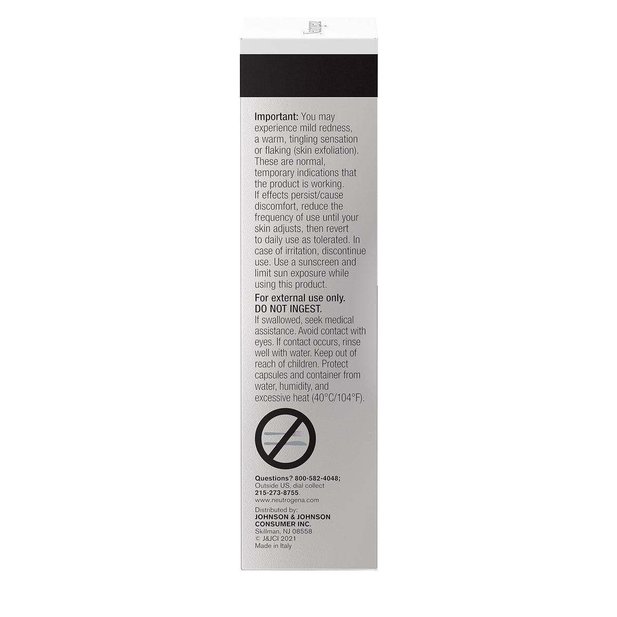 Neutrogena biodegradable seaweed-based capsule material emphasizing eco-conscious packaging