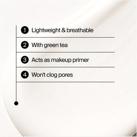 Neutrogena applying serum to face demonstrating smooth makeup-ready base