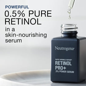 Neutrogena retinol serum dropper releasing serum for silky texture and absorption