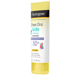 Neutrogena in beach setting with child wearing hat showing sun-safe outdoor play