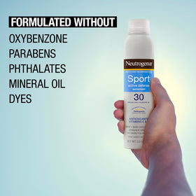 Neutrogena bottle next to hand showing 5.0 oz portable size