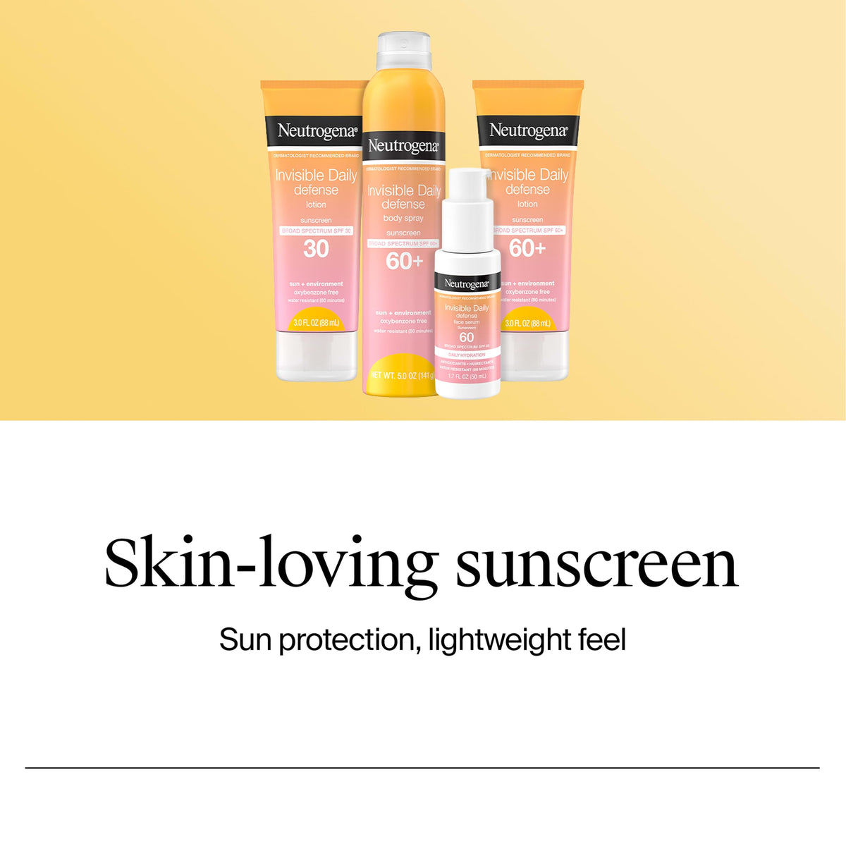 Neutrogena bottle held in hand to show 1.7 fl oz travel-friendly size