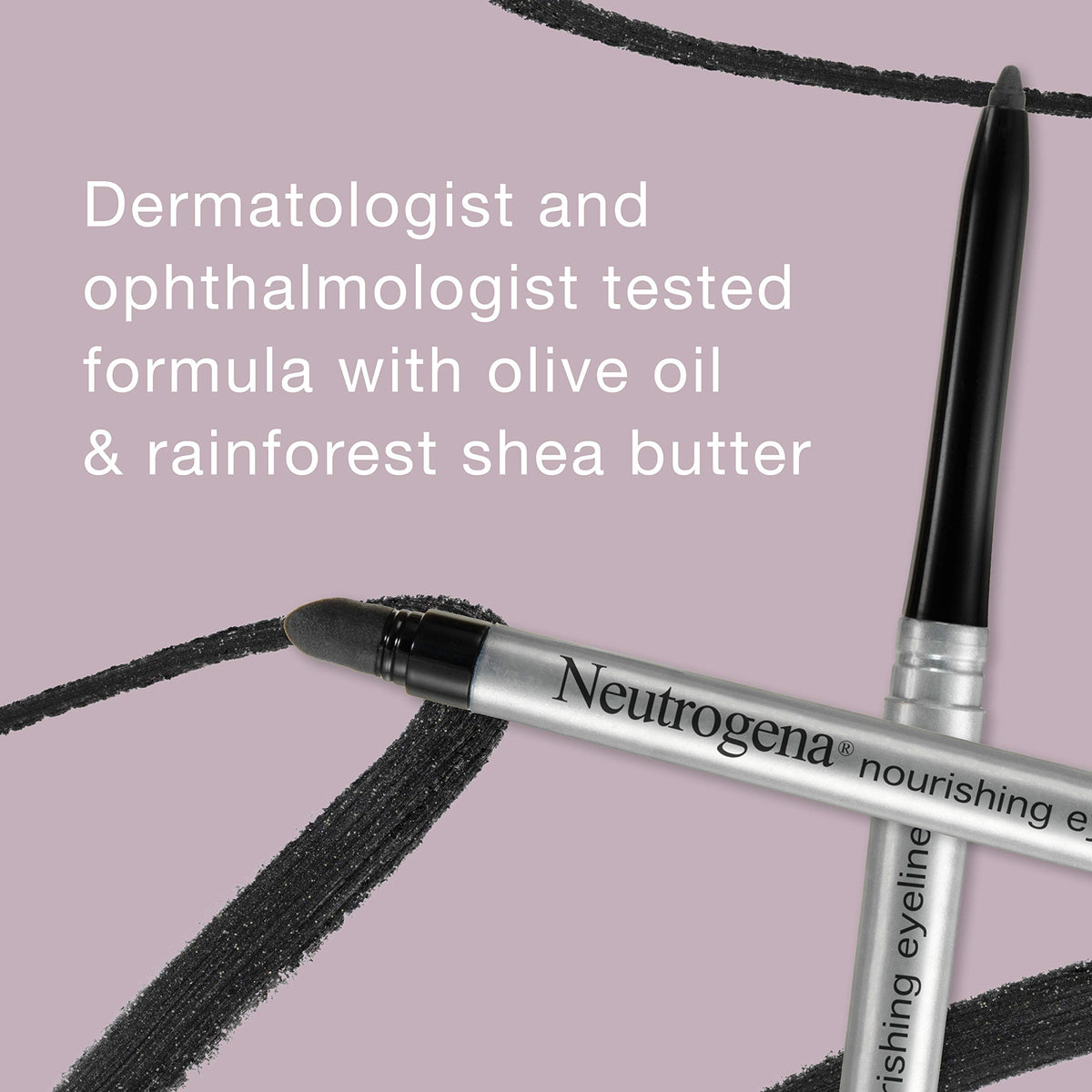 Neutrogena contoured smudger detail showing soft blending for smoky eyes
