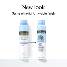 Neutrogena spray nozzle close-up delivering even mist for fast coverage