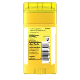 Neutrogena stick label close-up highlighting reef act 104 compliant formula
