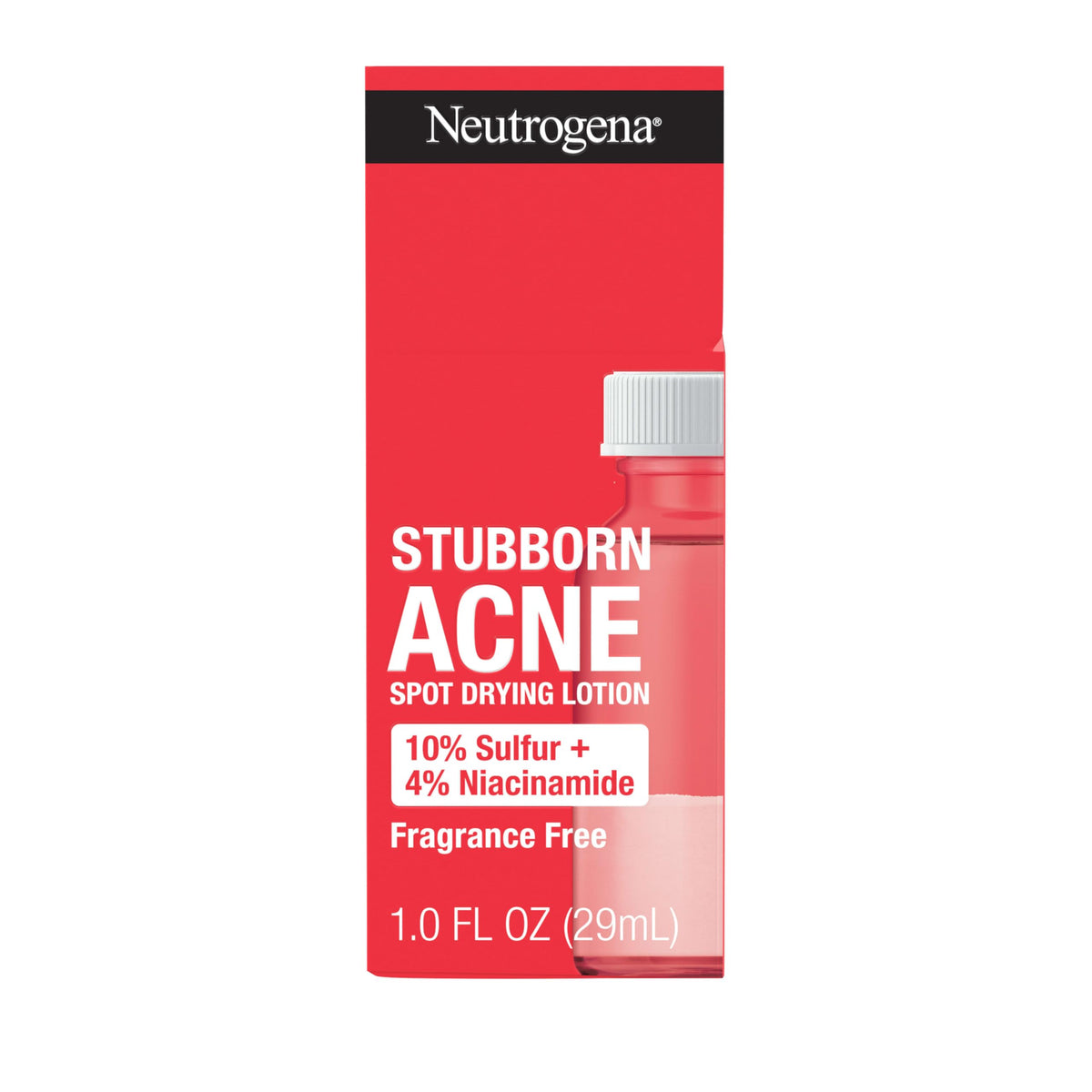 Neutrogena front bottle view showing product and clear packaging benefit