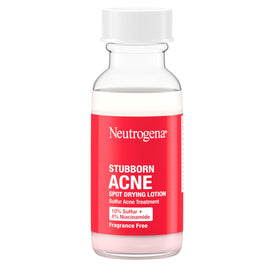 Neutrogena label close-up highlighting sulfur and niacinamide benefits